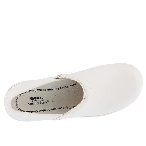 distinctive fashion Clogs & Mules Womens Spring Step Professional Selle Clogs– White-,$55.67
