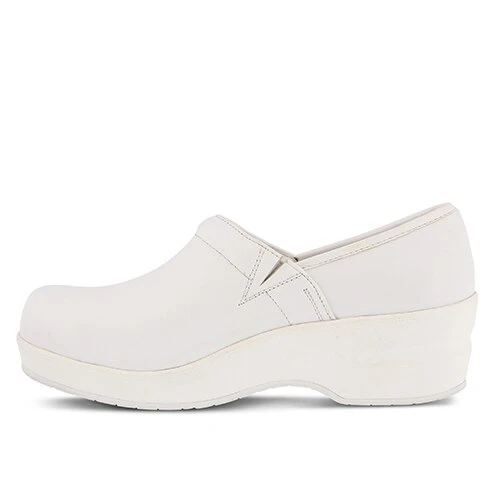 distinctive fashion Clogs & Mules Womens Spring Step Professional Selle Clogs – White-,$55.67