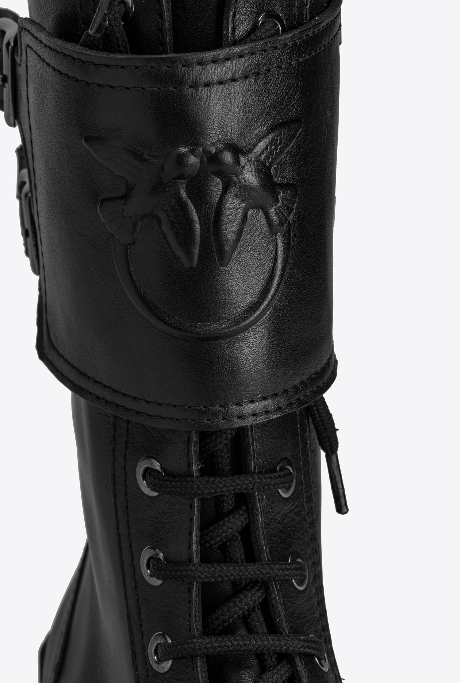 distinctive fashion Leather combat boots-,$32.30