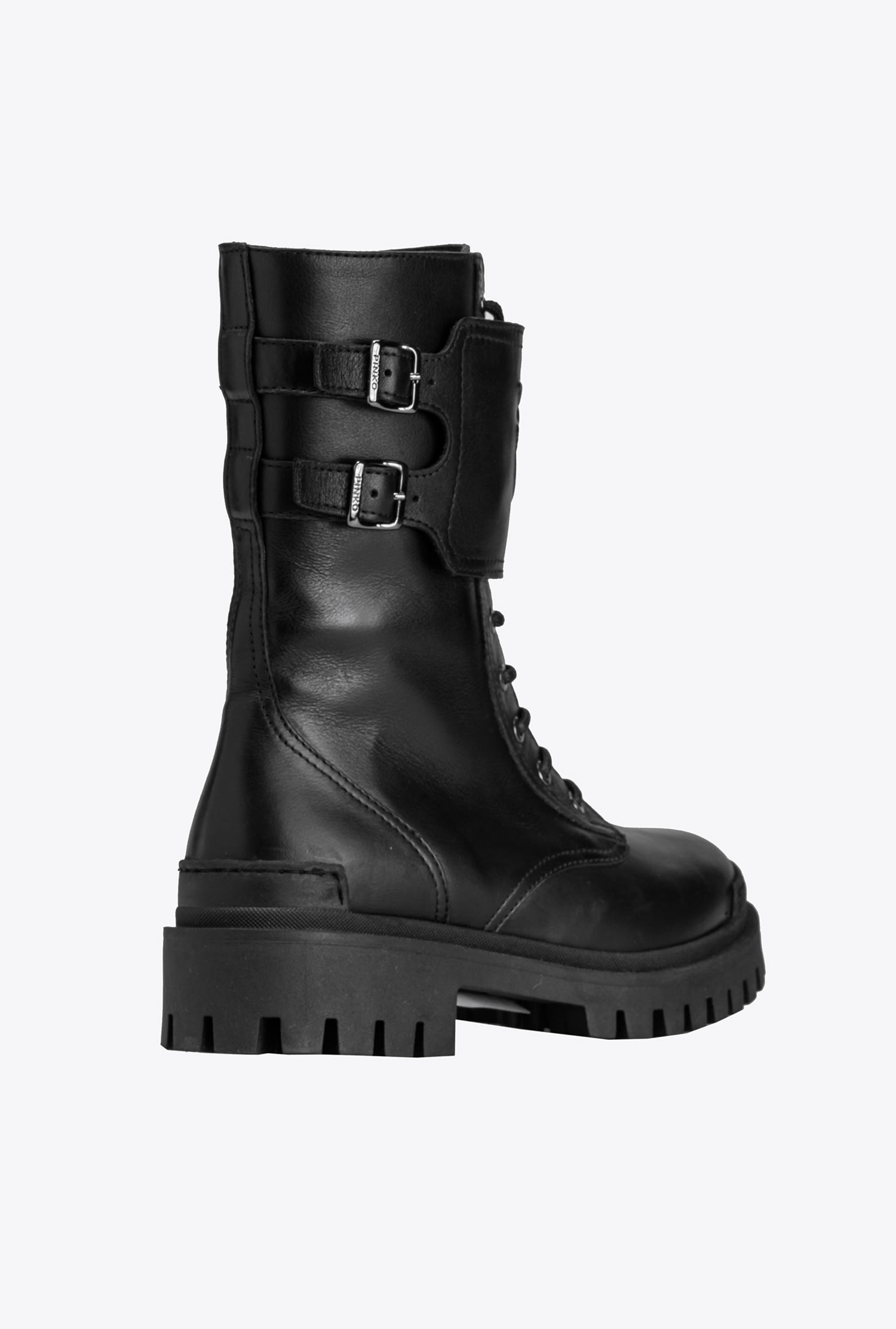 distinctive fashion Leather combat boots-,$32.30