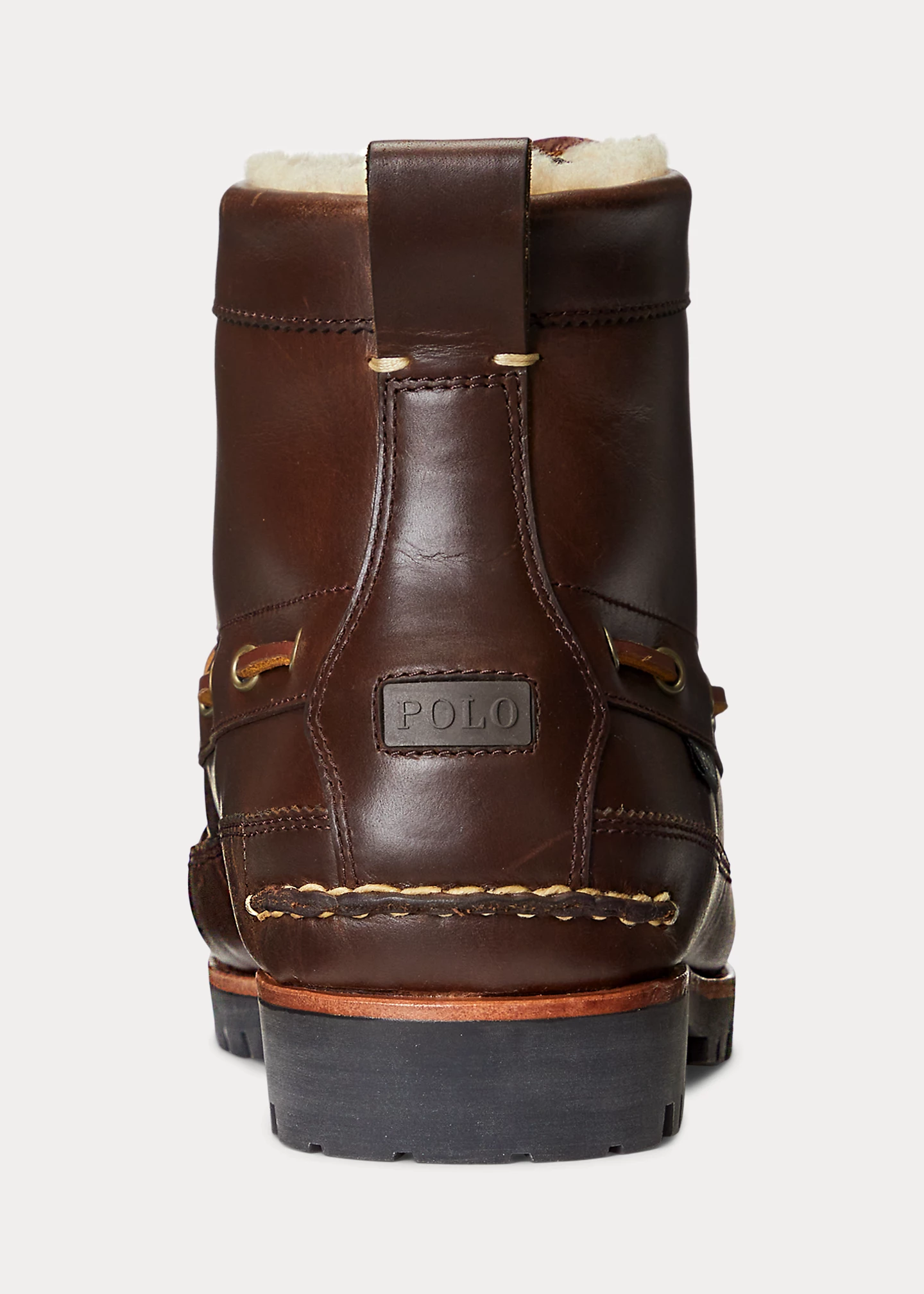 distinctive fashion Ranger Faux-Shearling-Lined Leather Boot-,$19.50