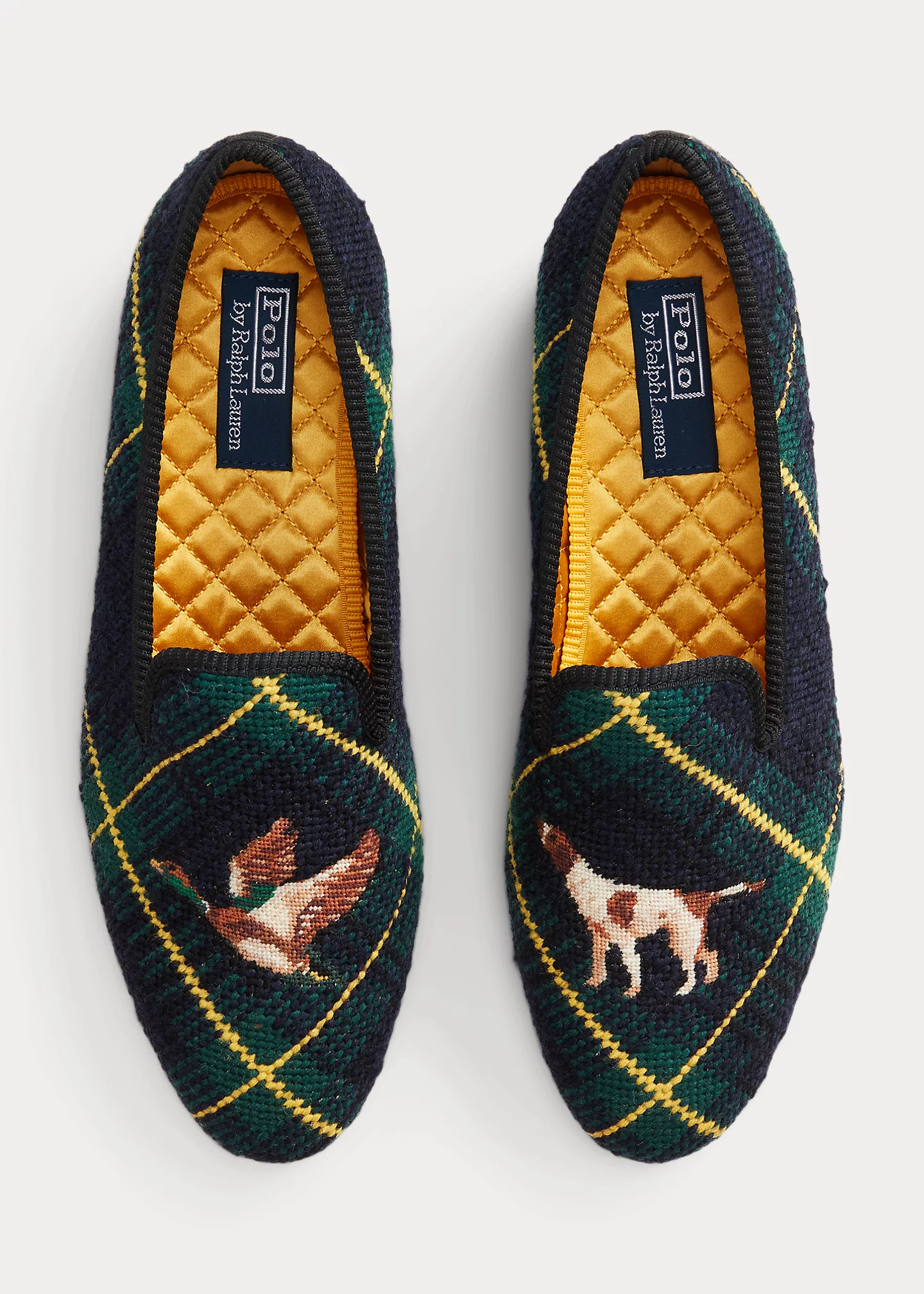 distinctive fashion Paxton Duck & Hound Needlepoint Slipper-,$39.50