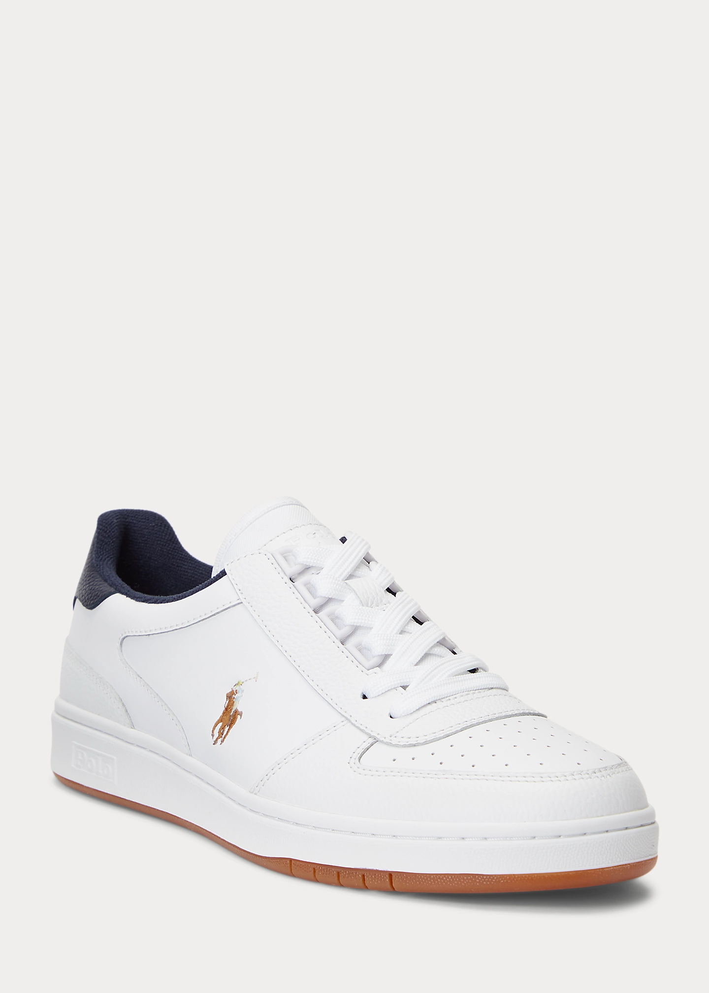 distinctive fashion Court Leather Low-Top Sneaker-,$12.50