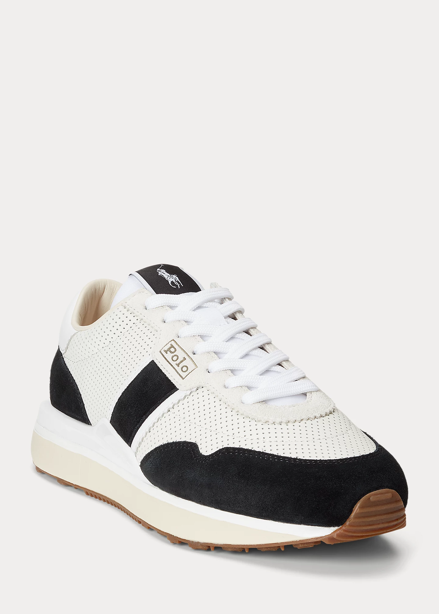 distinctive fashion Train 89 Leather-Suede Sneaker-,$18.50